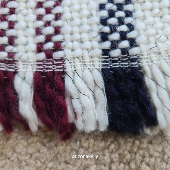 Sézane Scarf Tweedy Chunky Plaid Wool Alpaca - Picture 5 of 16